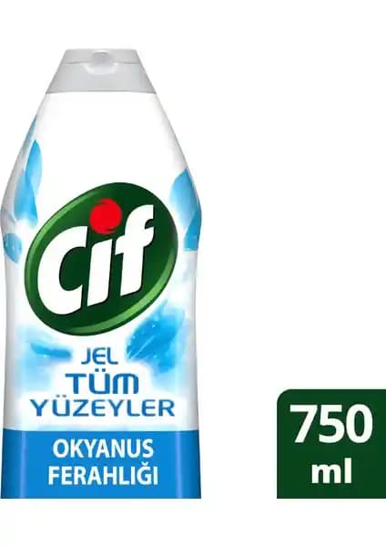 Cif Tüm Yüzeyler İçin Okyanus Ferahlığı: Güçlü Temizlik ve Ferahlatıcı Koku Sağlayan Ürün