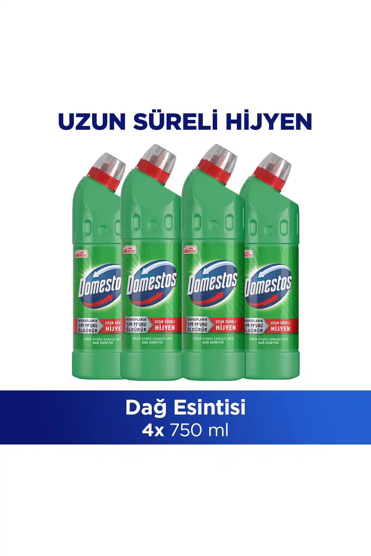 Domestos Yoğun Kıvamlı Çamaşır Suyu Dağ Esintisi 750 ml ile Etkili Temizlik ve Hijyen