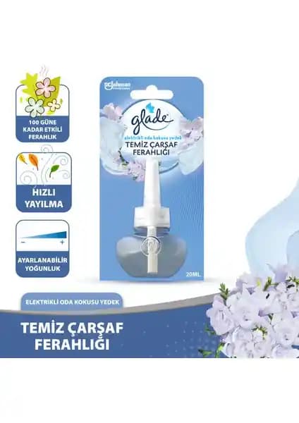 Glade Elektrikli Oda Kokusu Yedek Temiz Çarşaf Ferahlığı: Uzun Süreli ve Pratik Kullanım İçin Ideal Çözüm