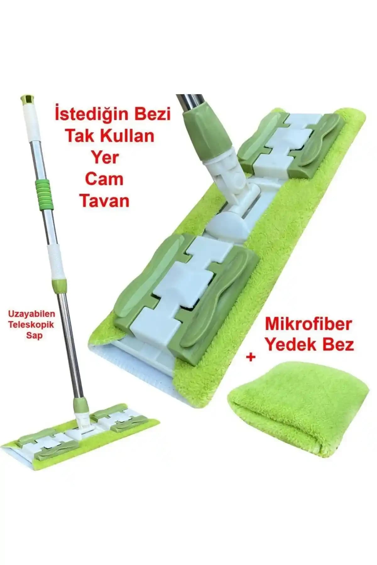 Hansel Teleskopik Saplı Mop ile Pratik ve Çok Yönlü Temizlik Çözümü