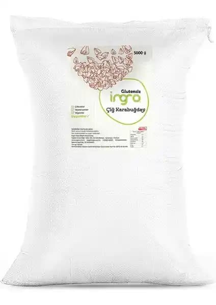 İngro Glutensiz Çiğ Karabuğday 5kg - Doğal ve Sağlıklı Beslenme Seçeneği