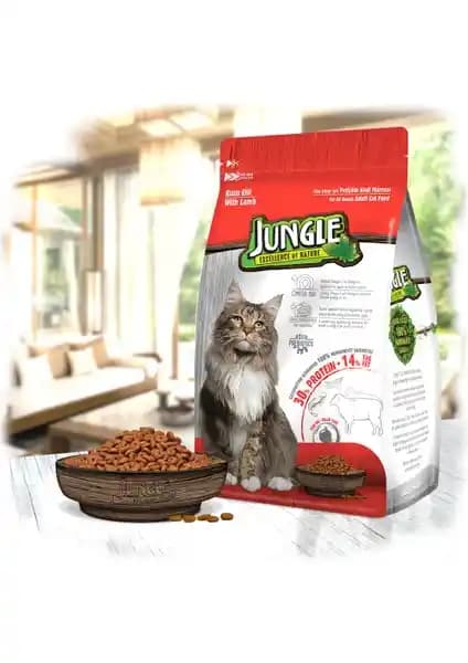 Jungle 1,5 kg Kuzulu Yetişkin Kedi Maması: Sağlıklı ve Dengeli Beslenme Çözümü