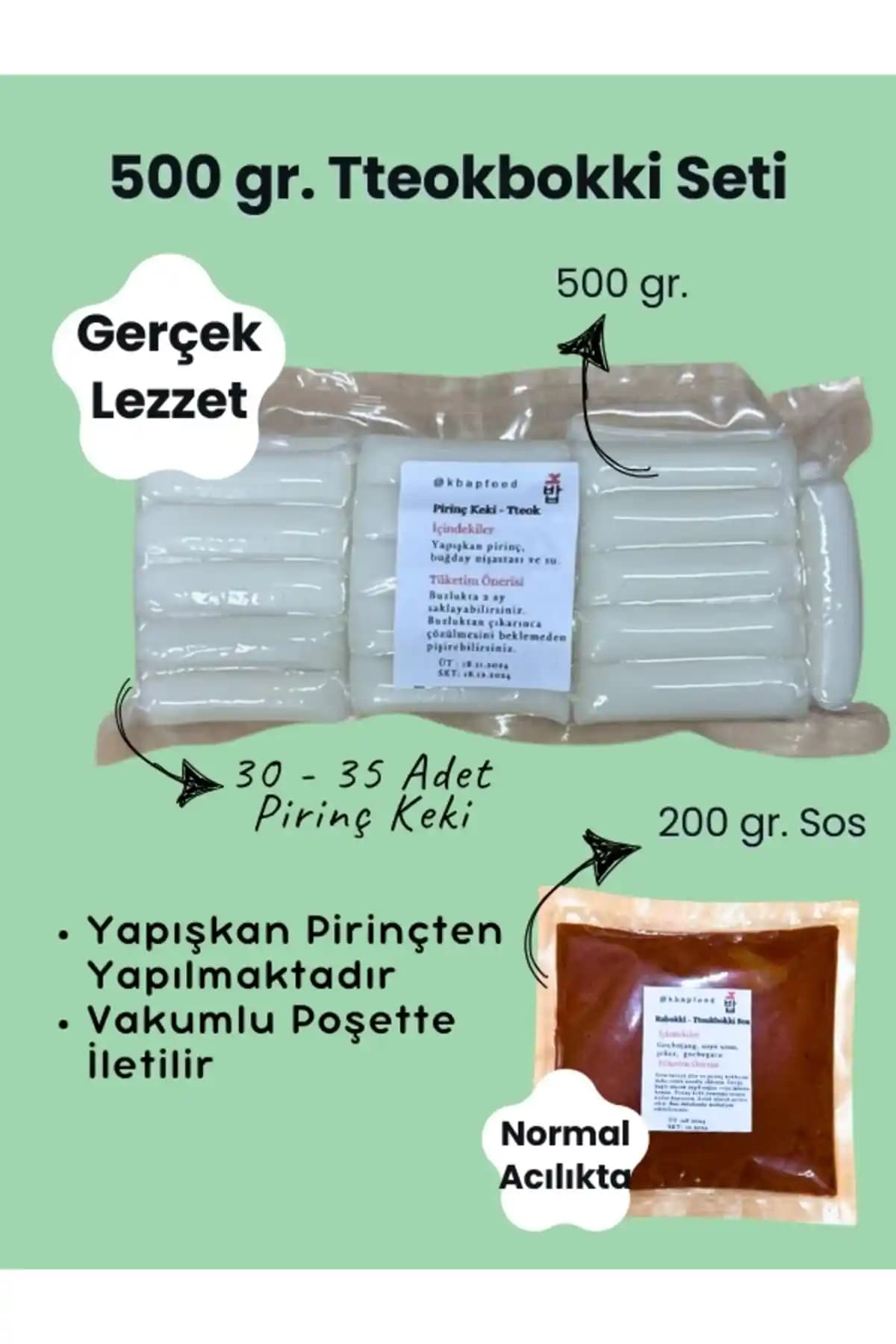 K Bap Food Pirinç Keki Seti: Geleneksel Tatları Modern Sunumlarla Birleştiren Ürün