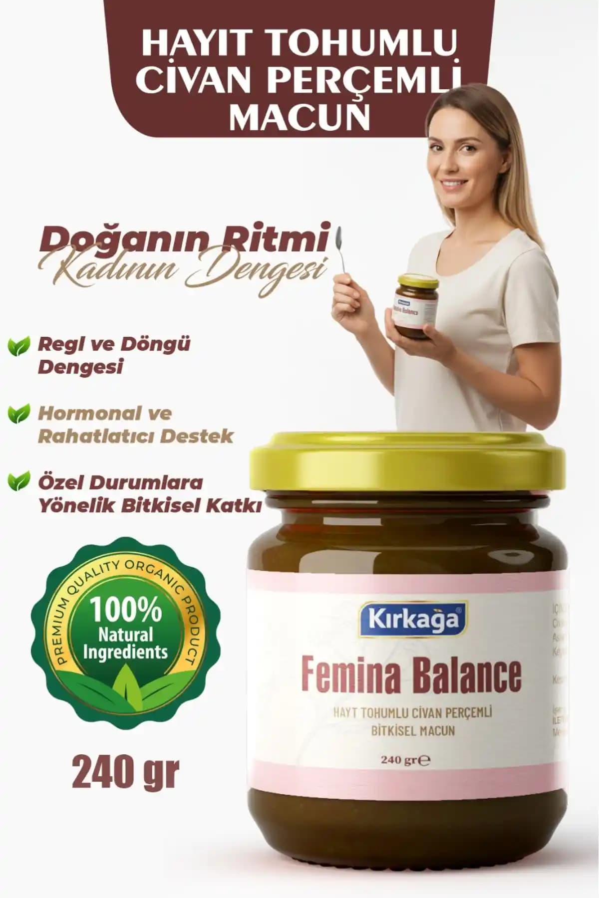 Kadın Sağlığını Destekleyen Doğal Bitkisel Karışım ve Hayıt Tohumu Ürünü