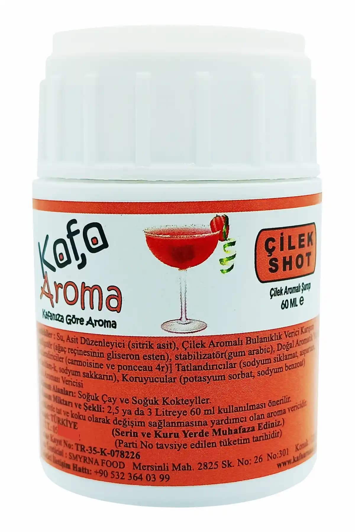 Kafa Aroma Çilek Aromalı Kokteyl Şurubu: Pratik ve Lezzetli İçerik Alternatifi
