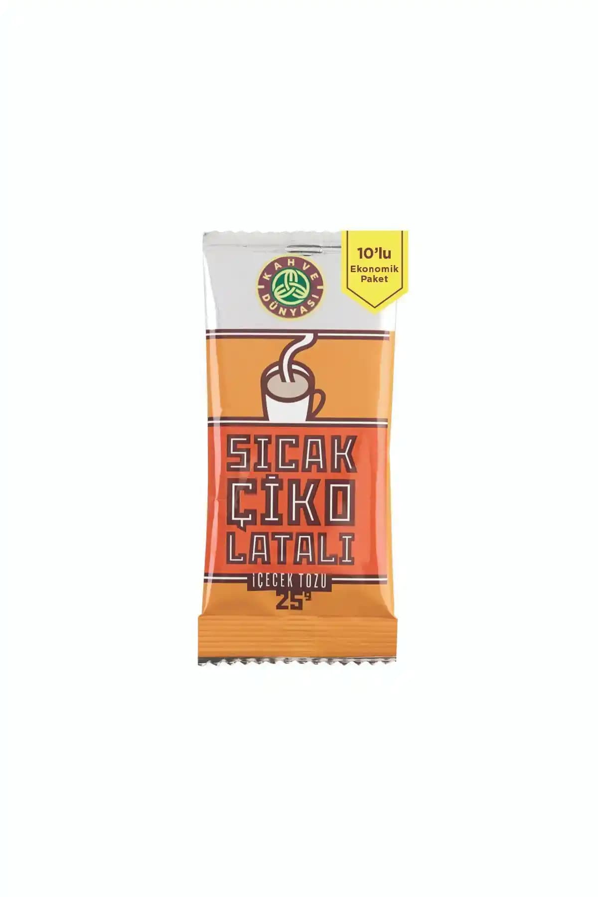 Kahve Dünyası Sıcak Çikolata 10'lu Paket Pratik ve Lezzetli Sıcak İçecek Alternatifi