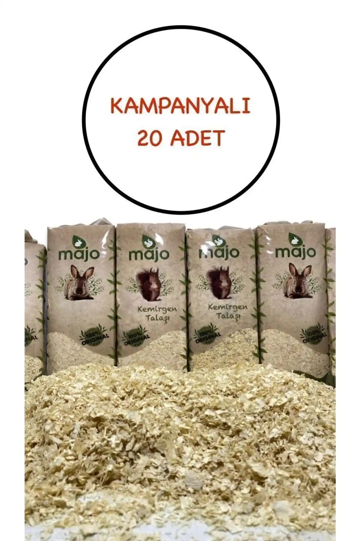 Kemirgenler İçin Doğal ve Hijyenik Talaş Paketi 20 Adet 15 Litre