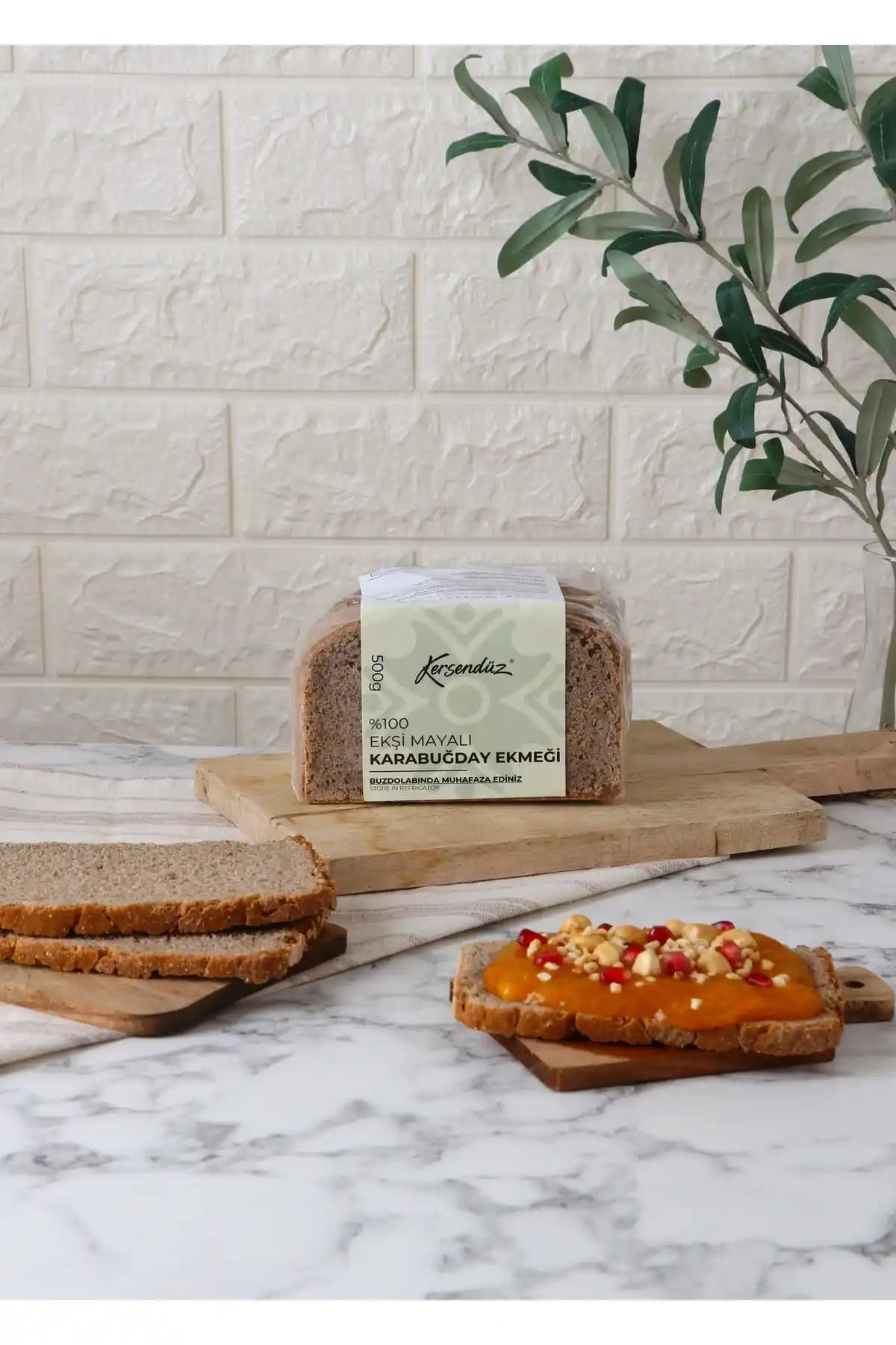 Kersendüz Glutensiz Ekşi Mayalı Çiğ Karabuğday Ekmeği Sağlıklı ve Doğal Alternatif