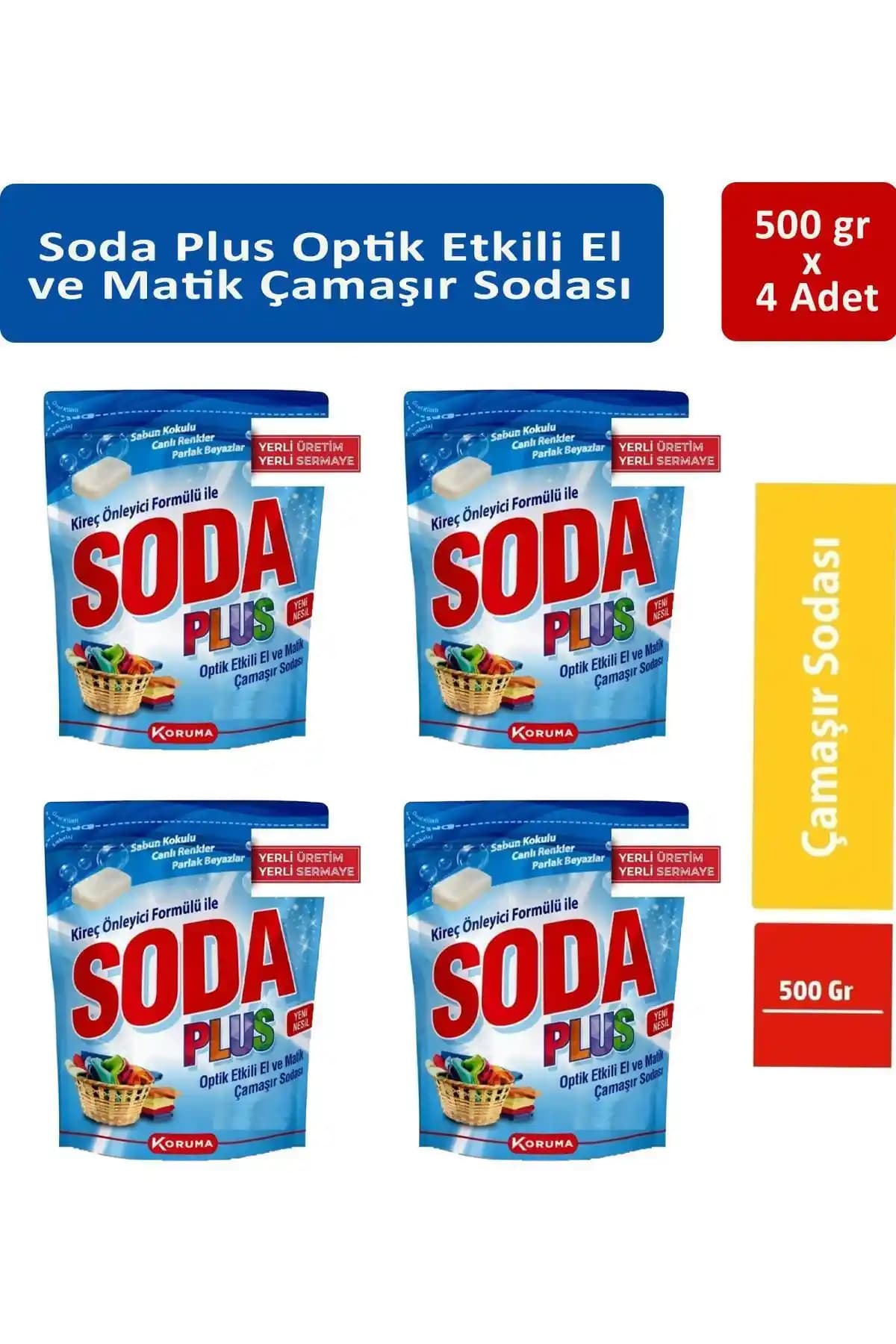 KORUMA Soda Plus Etkili Çamaşır Sodası: Güçlü Temizlik ve Çok Yönlülük Özellikleri