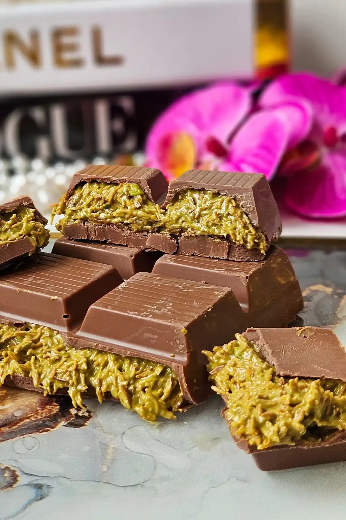 Ksana Choco Belçika Çikolatası Kadayıflı ve Antep Fıstıklı Lezzet Deneyimi