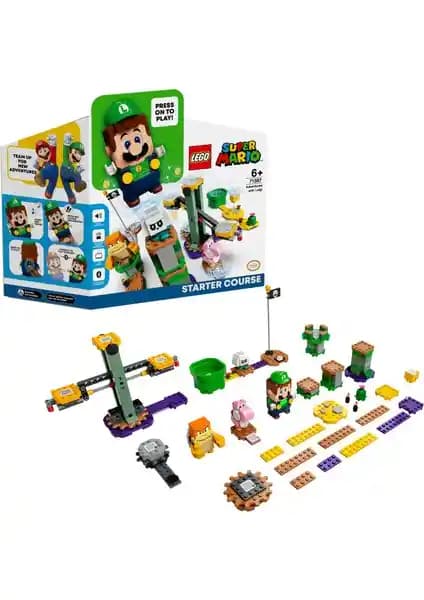 LEGO Super Mario Luigi ile Maceraya Başlangıç Seti 71387 Çocuklar İçin Yaratıcı ve Etkileşimli Oyun Deneyimi