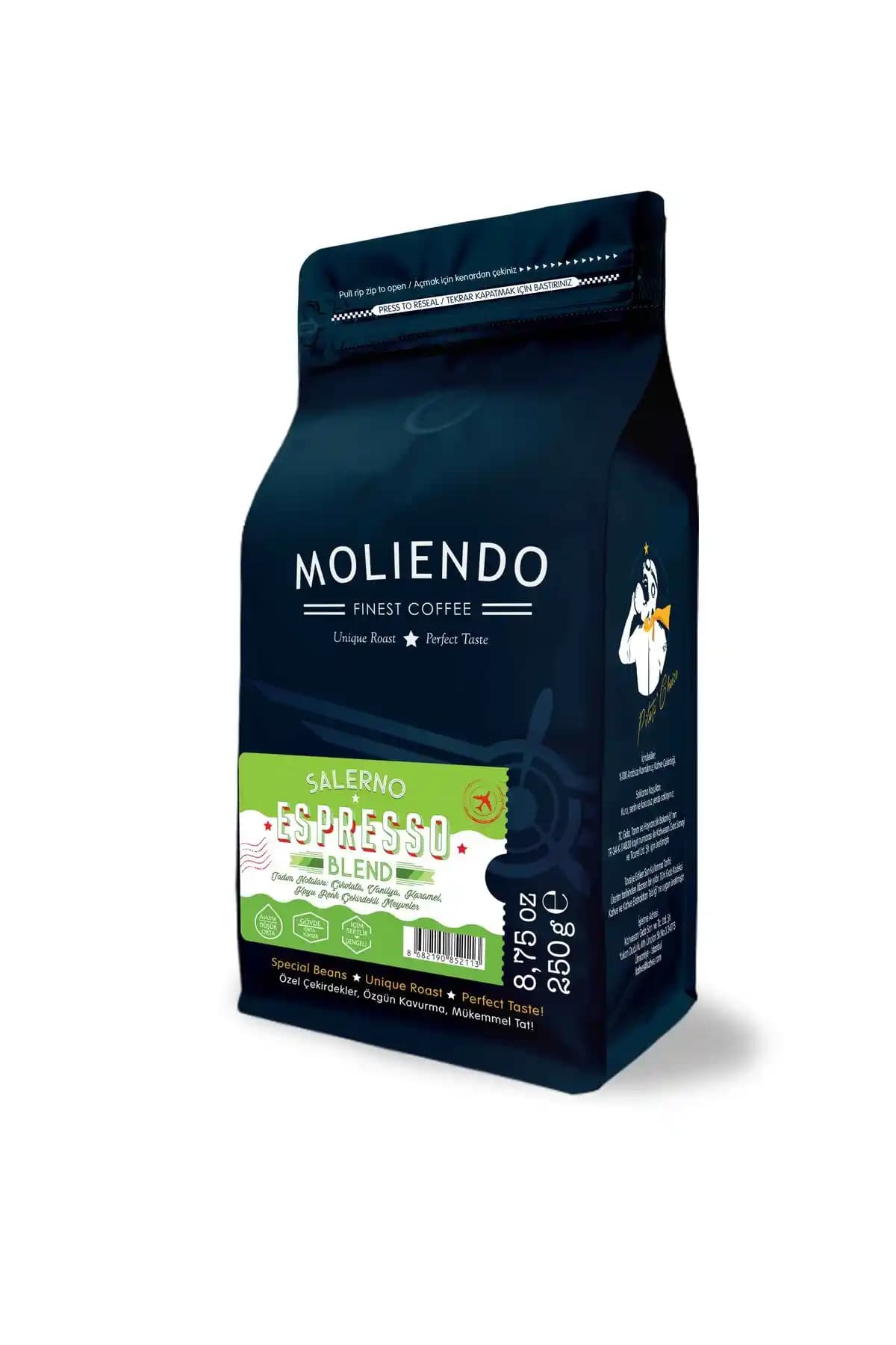 Moliendo Salerno Espresso Blend Kahve: Tazelik ve Zengin Aromanın Buluşması