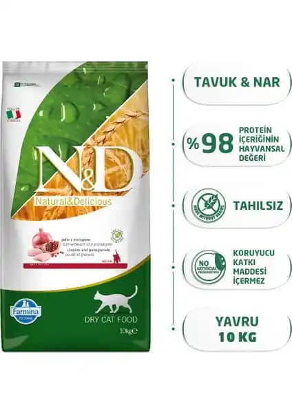 N&D Nd Tahılsız Kitten Tavuk Nar Yavru Kedi Maması İncelemesi ve Detaylar