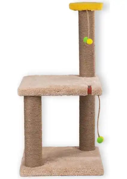 Pugalo İki Katlı Şampanya Renkli Kedi Tırmalama Tahtası Detaylı İnceleme ve Kullanıcı Yorumları