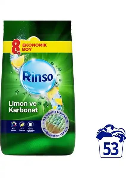 Rinso Toz Çamaşır Deterjanı: Yüksek Performanslı Temizlik ve Ferah Limon Kokusu