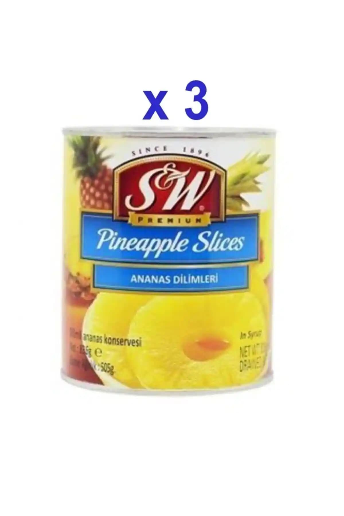 S&W Dilimli Ananas 836 Gr X 3 Adet Sağlık ve Lezzet Bir Arada