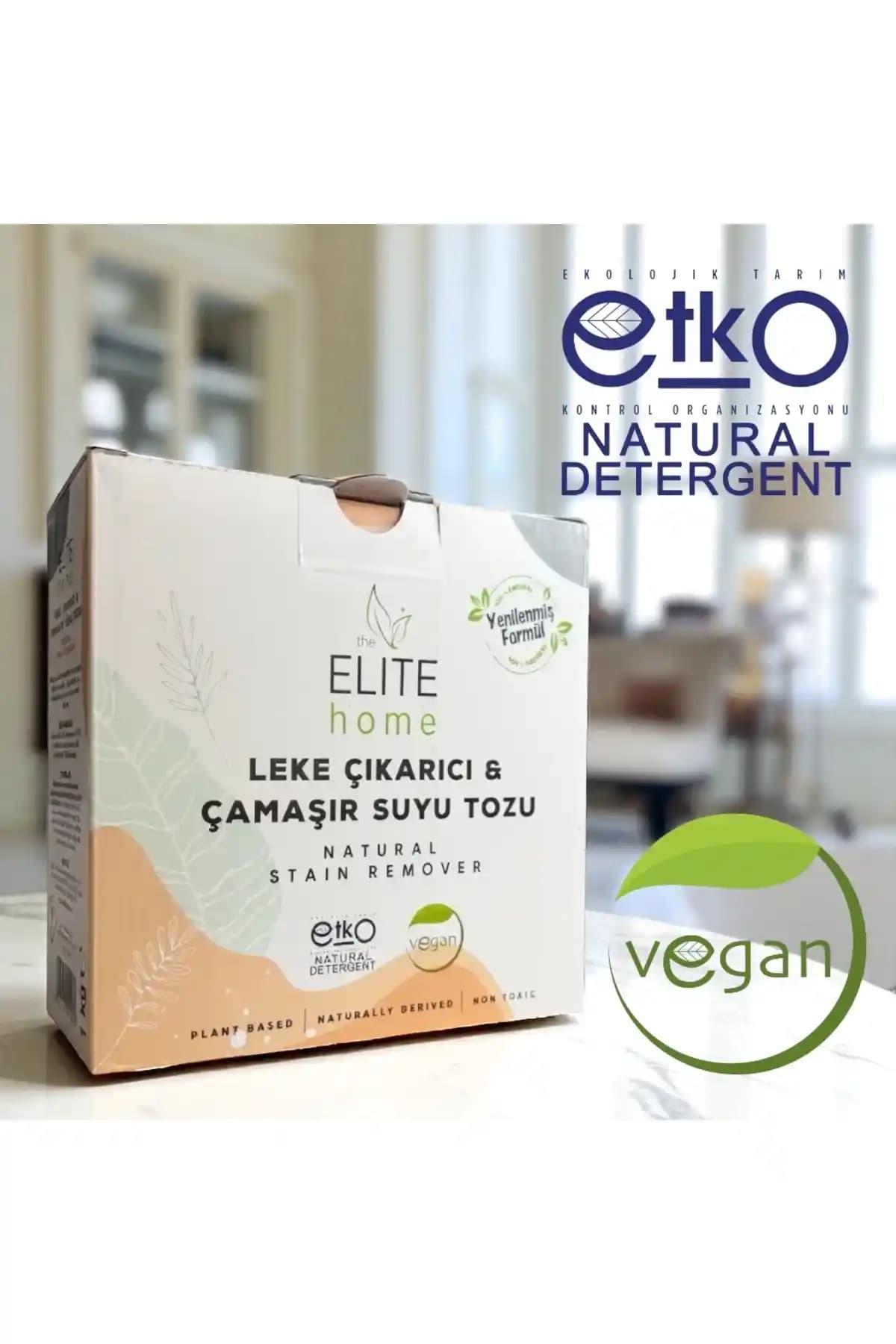 The Elite Home Doğal ve Vegan Sertifikalı Leke Çıkarıcı ve Çamaşır Suyu Tozu Ürünü Tanıtımı ve Özellikleri