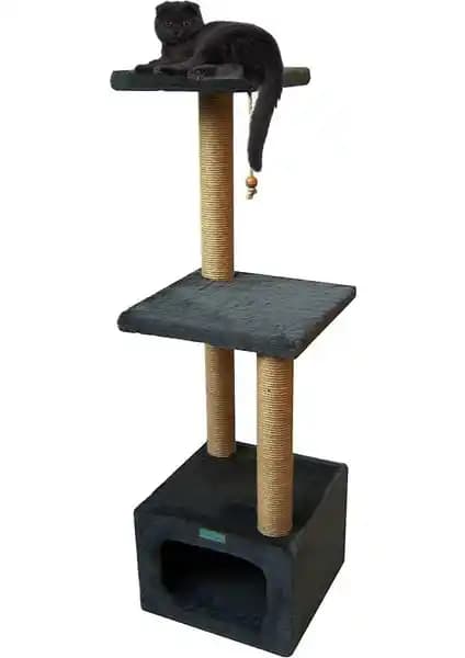 Turkuaz Tr211 Draco Katlı Kedi Evi: Dayanıklı ve Estetik Tasarım ile Konforlu Kullanım