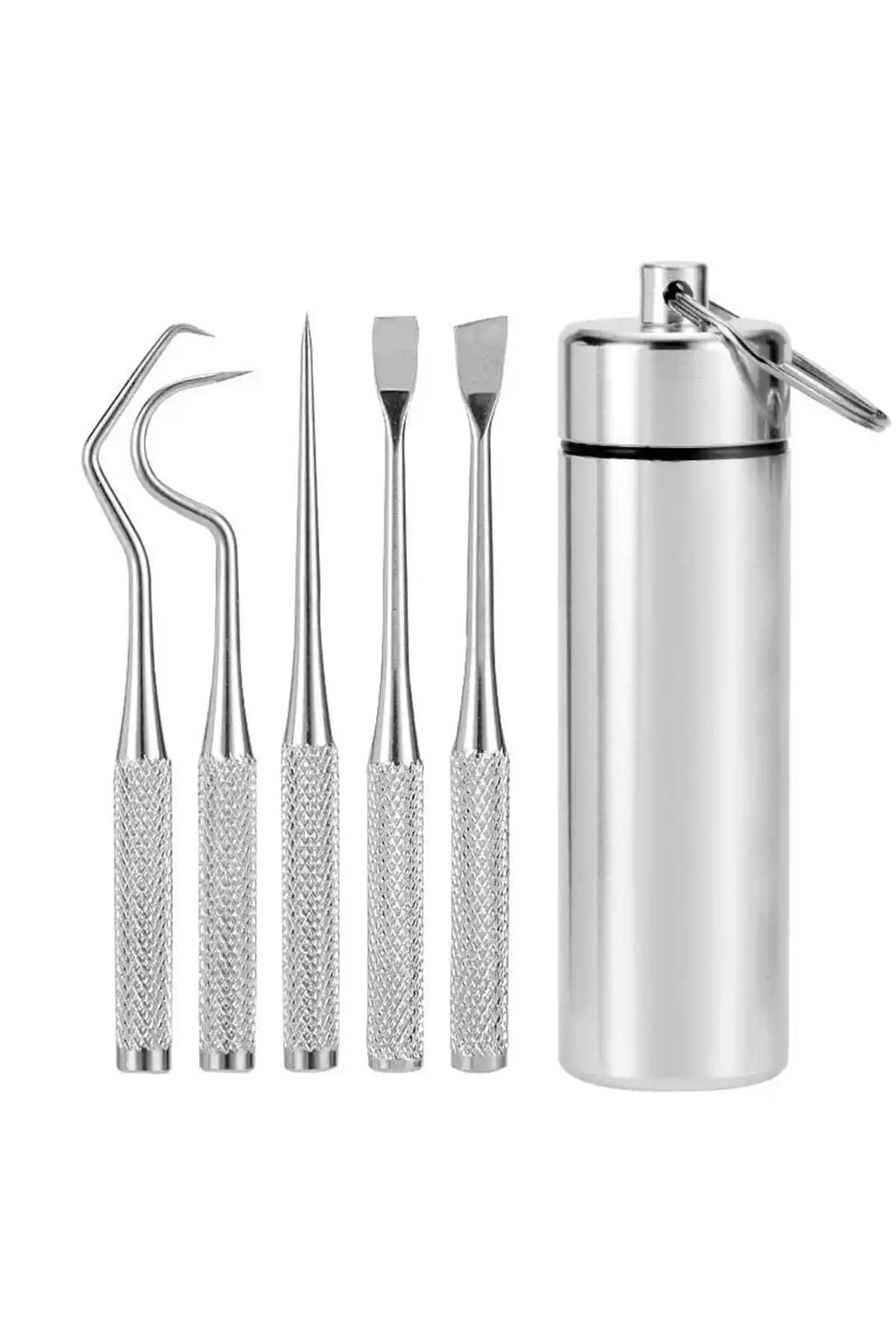 Valkyrie 5 Parça Paslanmaz Çelik Diş Temizleme Seti Ağız Sağlığı İçin Uygun ve Dayanıklı Çözüm