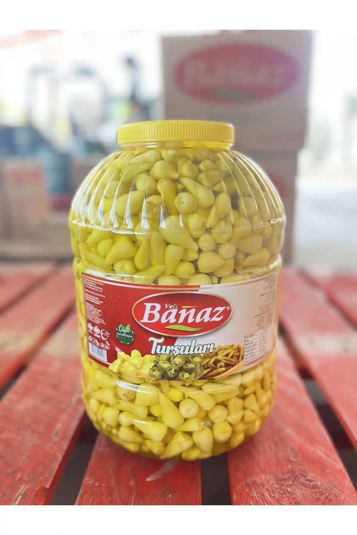 Veli Banaz Biberiye Turşu 10 Kg Doğal ve Lezzetli Türk Menşei Ürünü