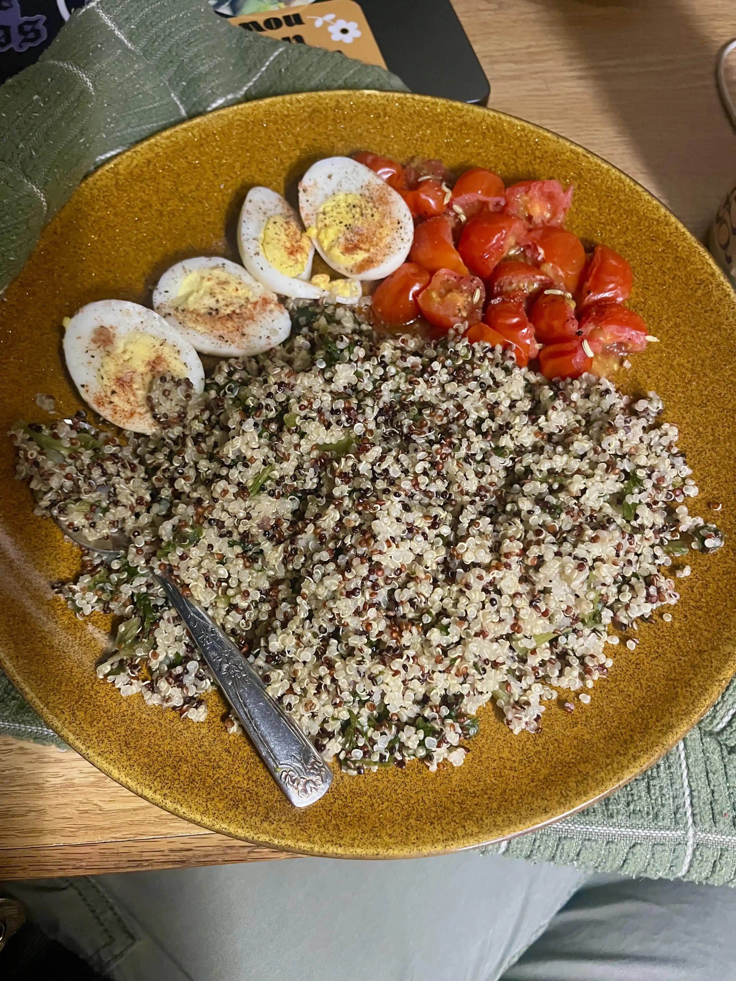 Yurt Odasında Elektrikli Su Isıtıcısı ve Mikrodalga ile Sağlıklı Kinoa ve Lahana Tarifleri