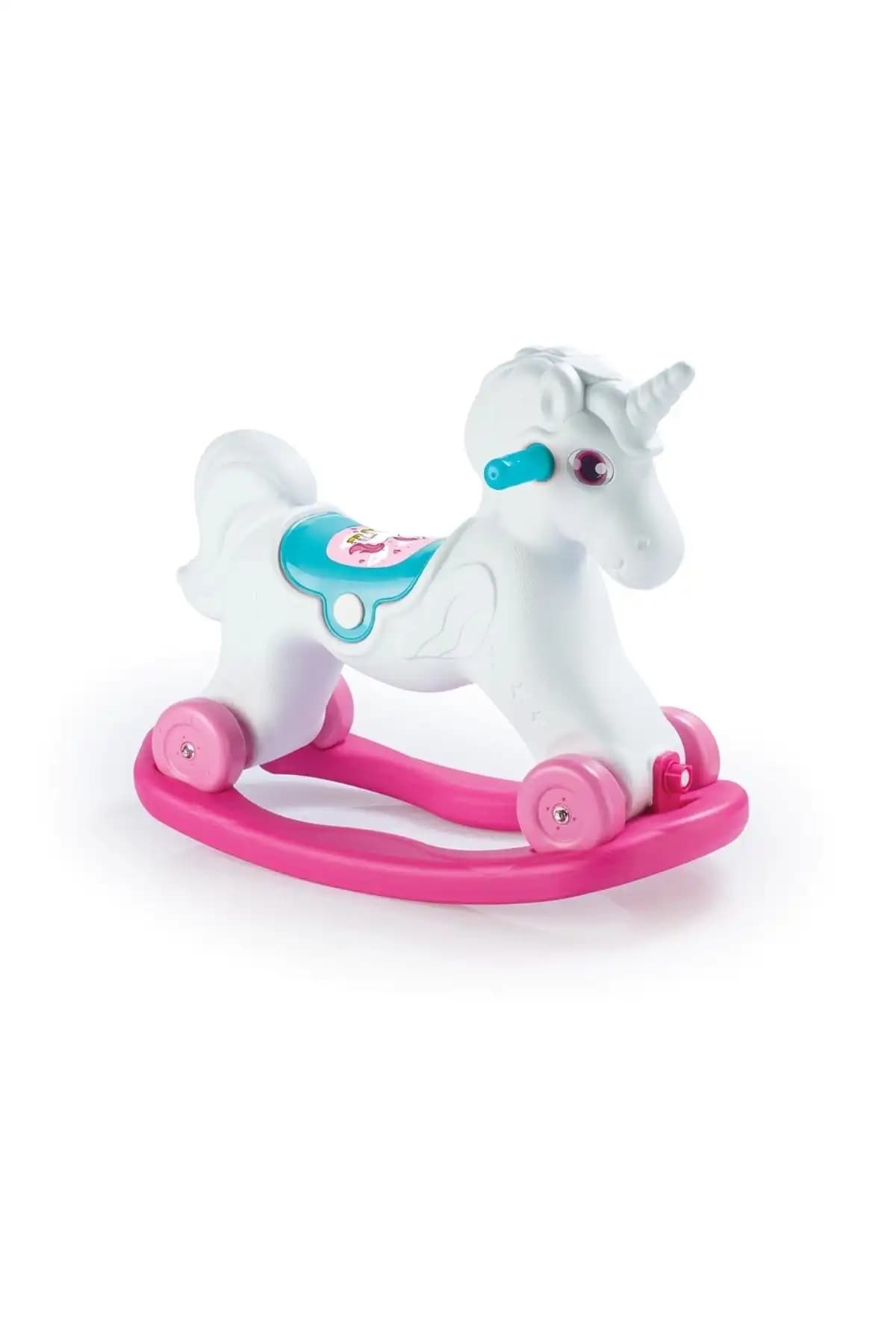 Dolu Unicorn Sallanan Tekerlekli At: Çocuklar İçin Güvenli ve Eğlenceli Oyun Arkadaşı