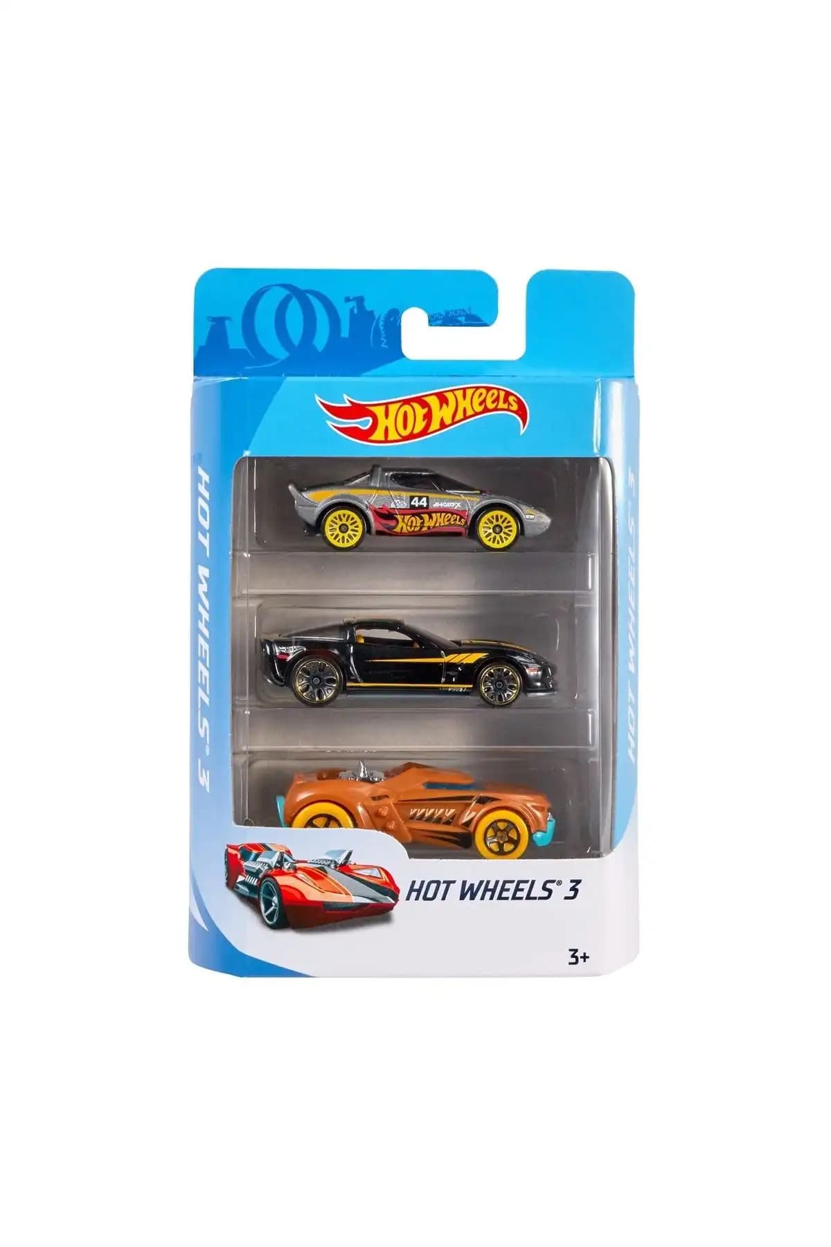 Hot Wheels K5904 3'lü Araba Seti Çocuklar İçin Güvenli ve Eğlenceli Oyuncak Arabalar