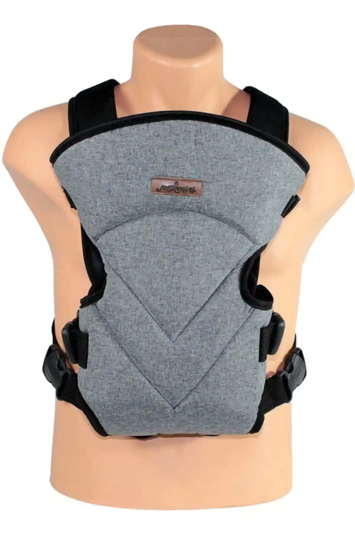 Molmini Comfort Kanguru Keten Gri: Ergonomik ve Şık Bebek Taşıma Çözümü