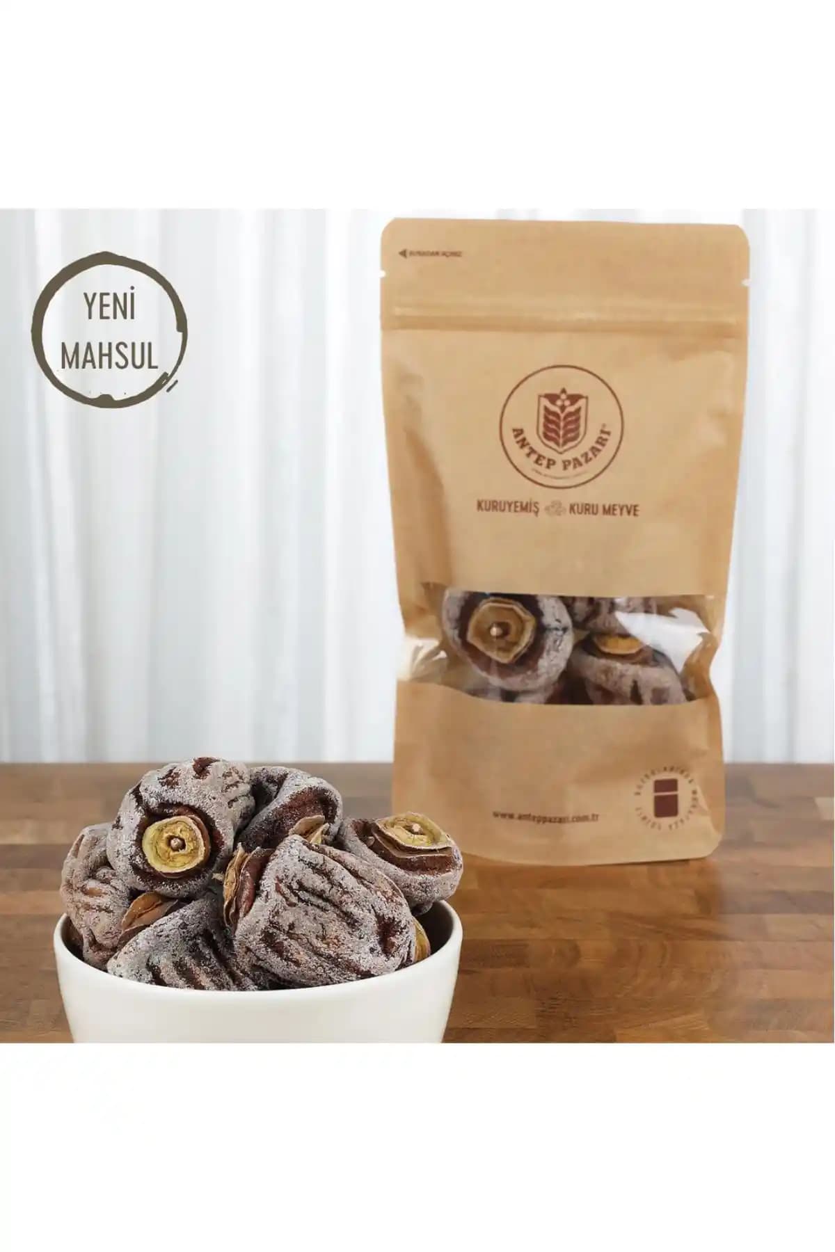 Antep Pazarı Cennet Hurması: Doğal ve Lezzetli Kurutulmuş Trabzon Hurması 500g