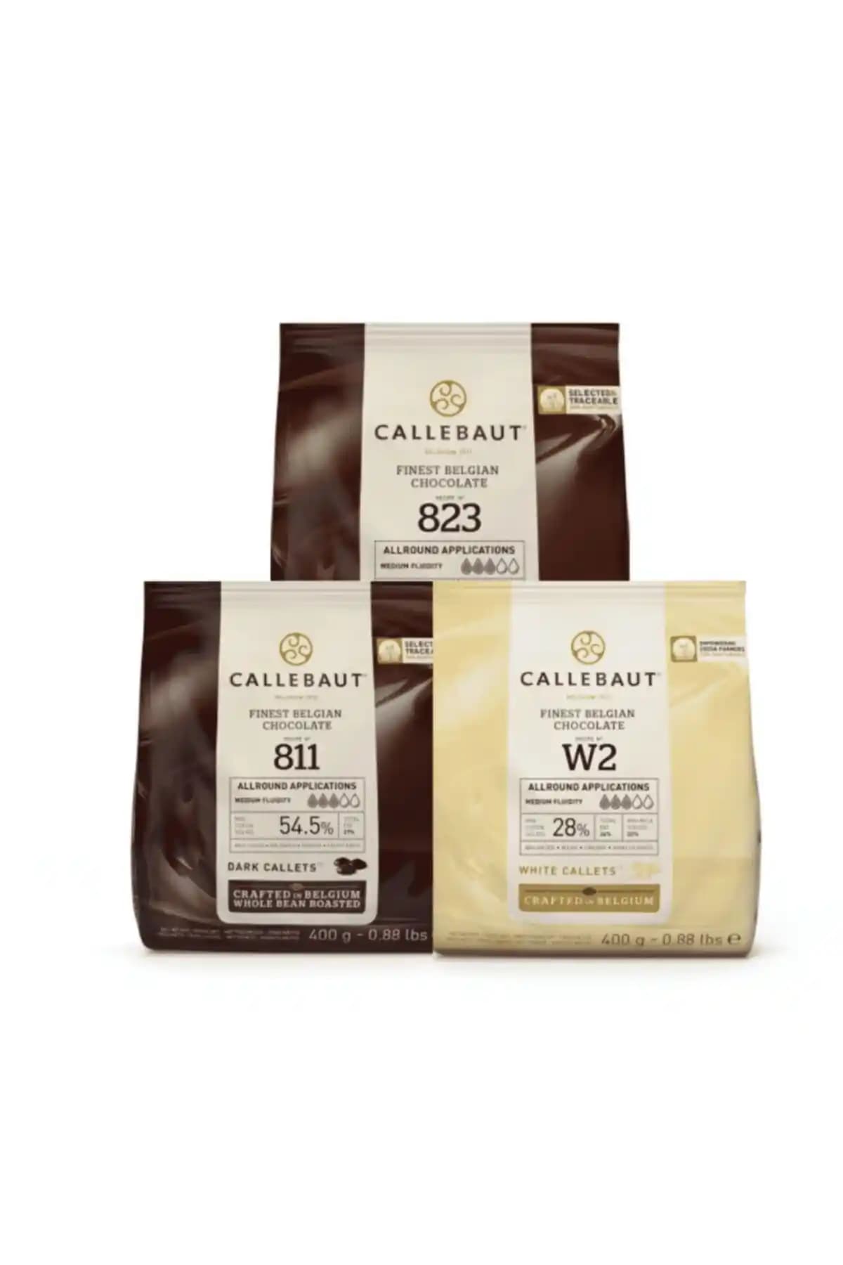 Callebaut 3'lü Paket ve W2 Beyaz Kuvertür Çikolata Karşılaştırması