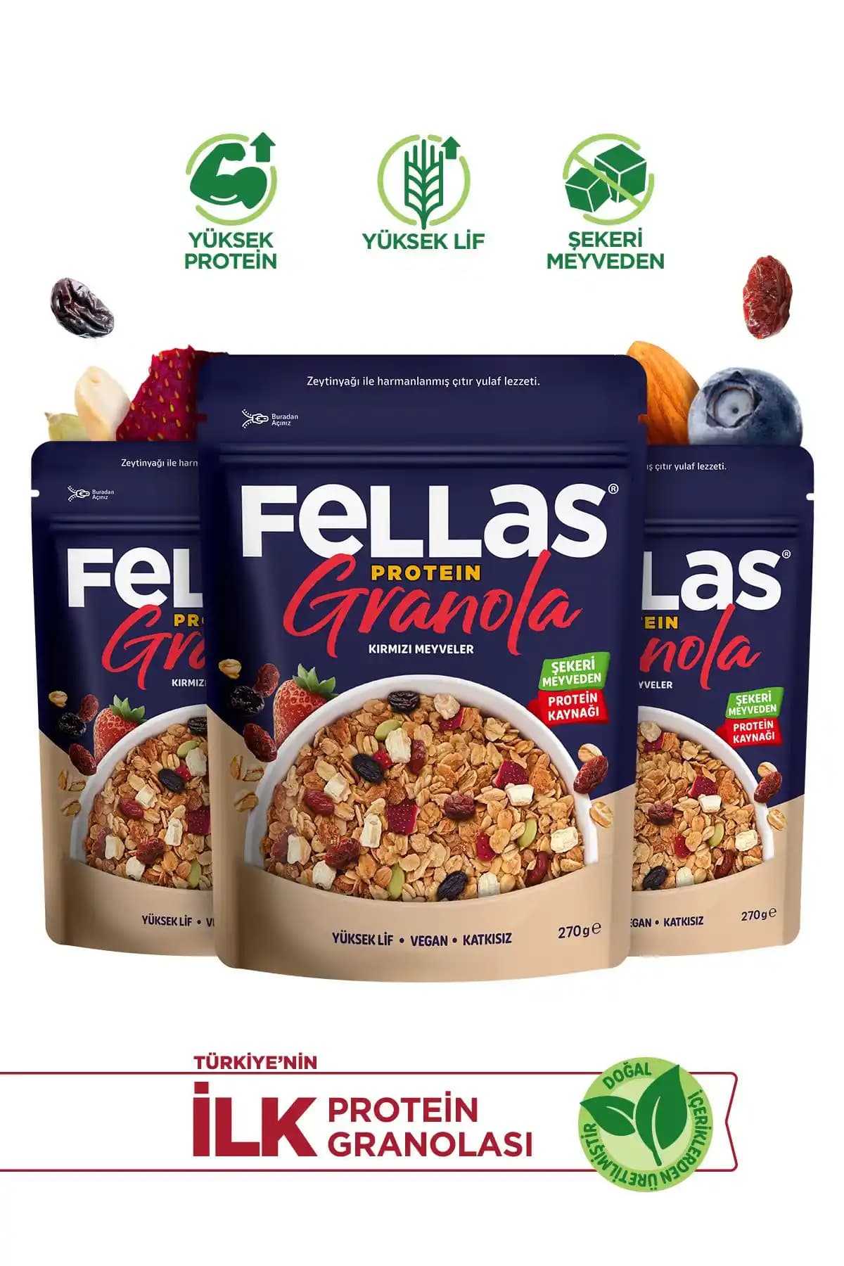 2025'te Sağlıklı Atıştırmalık Devrimi: Fellas Protein Granola ile Tanışın