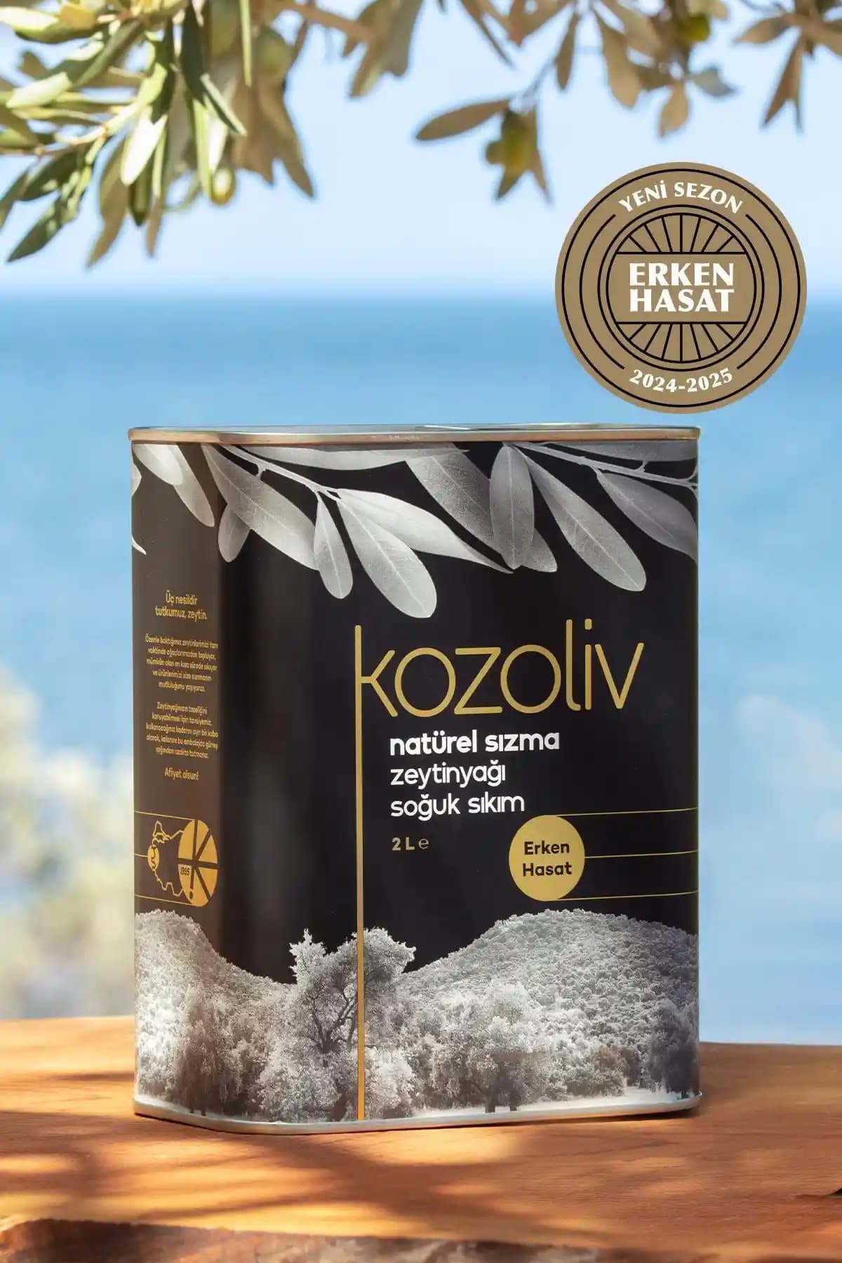 Kozoliv 2024-25 Erken Hasat Soğuk Sıkım Zeytinyağı Doğal Lezzet ve Sağlık İçin