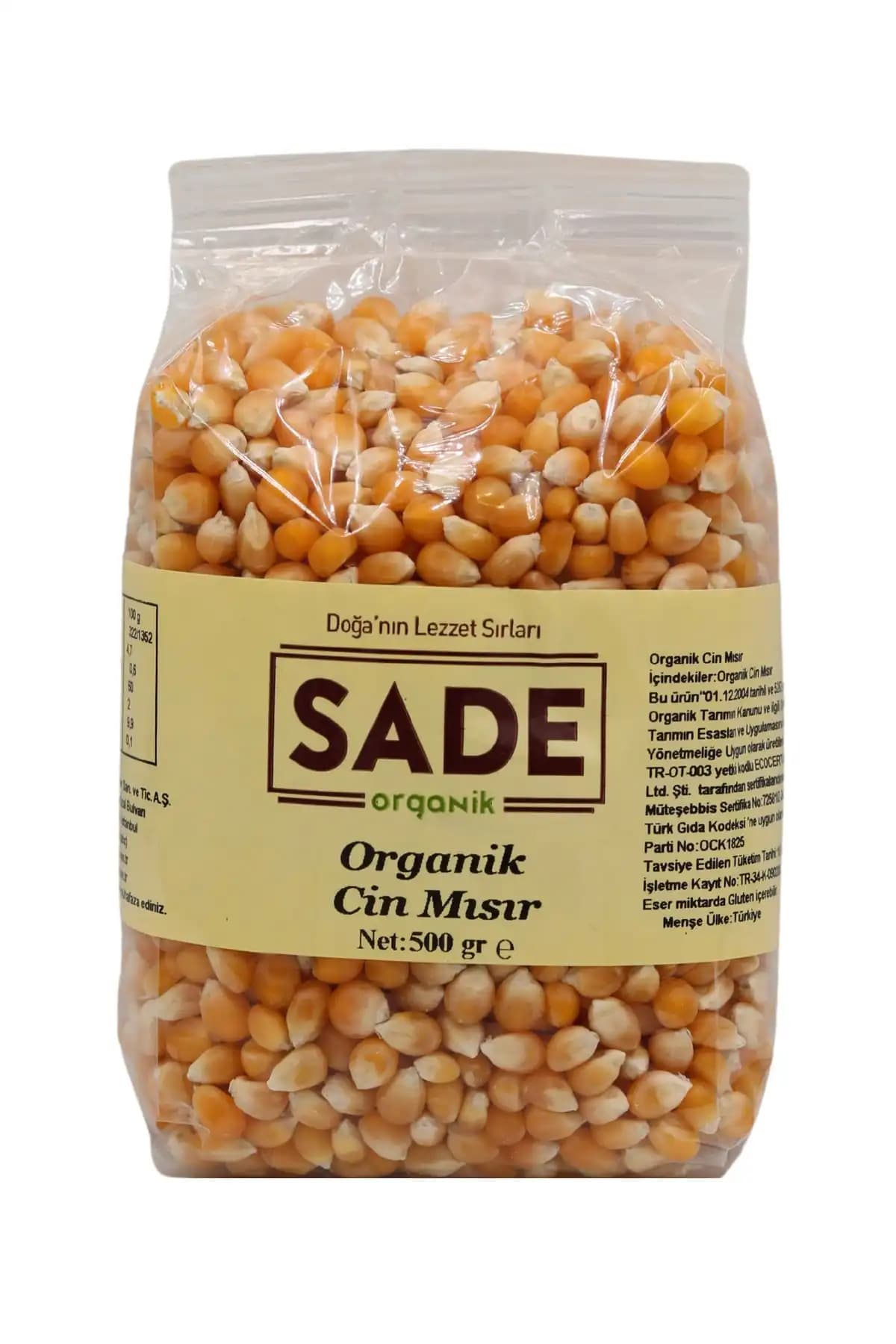 Organik Patlak Mısır ve Sade Organik Cin Mısır Karşılaştırması 2