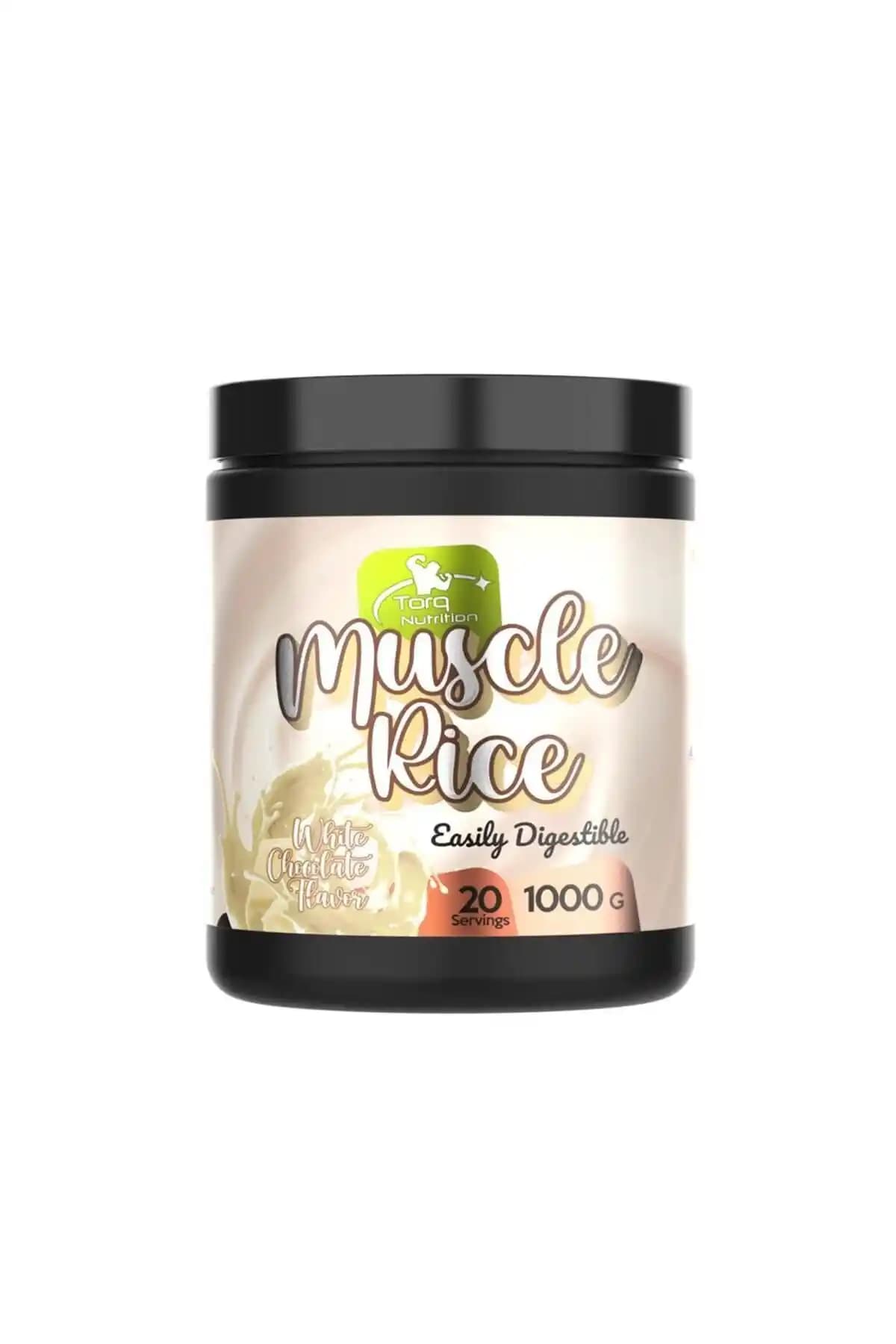 Torq Nutrition Muscle Rice Mikronize Pirinç Beyaz Çikolata Aroması 1000 Gr Sağlıklı ve Lezzetli Alternatif