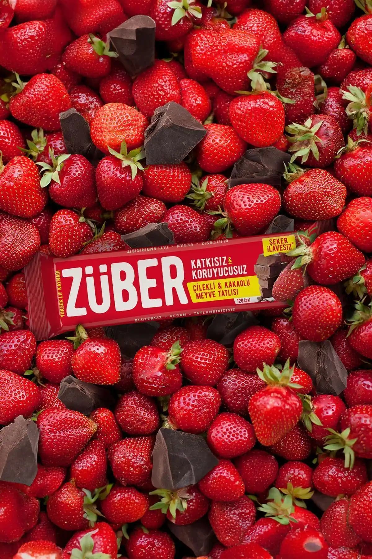 Züber Çilekli ve Kakaolu Meyve Bar: Sağlıklı ve Lezzetli Atıştırmalık Seçeneği