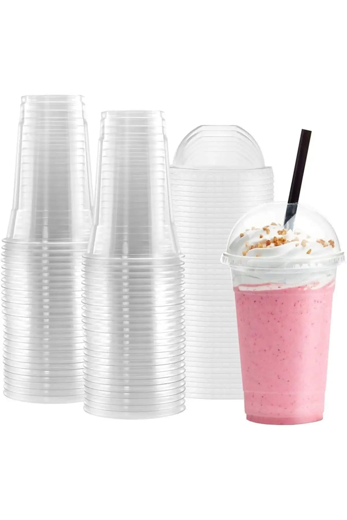 14Süs 550cc Pet Plastik Limonata ve Milkshake Bardağı Seti İncelemesi ve Kullanım Avantajları