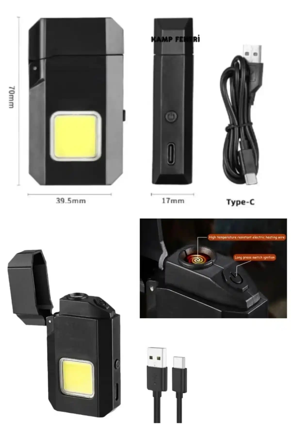 Çok Fonksiyonlu Gazsız Çakmak: Projektör ve El Feneri Özellikleriyle Pratik Kullanım