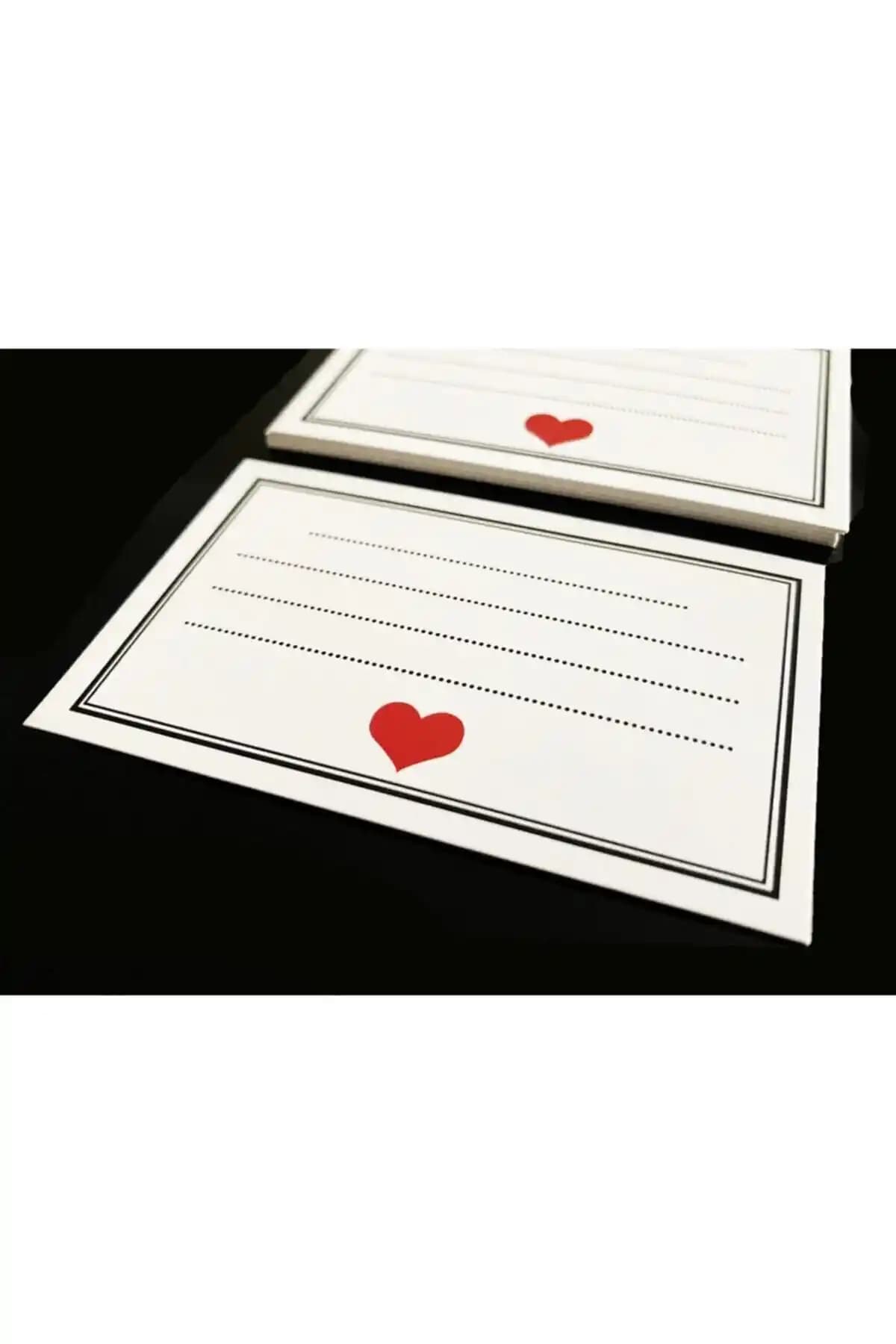 Etikettcim 8x5cm Kuşe Not Kartları 25 Adet - Dayanıklı ve Çok Yönlü Kullanım İçin