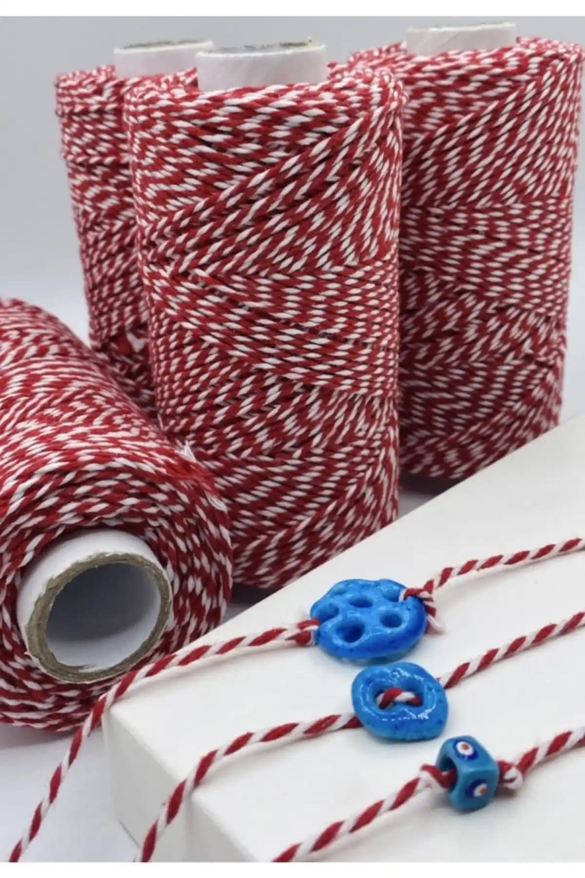 Hedef Bijuteri 10 Metre Canlı Renkli Marteniçka İpi ile Takı ve Dekorasyon Tasarımları