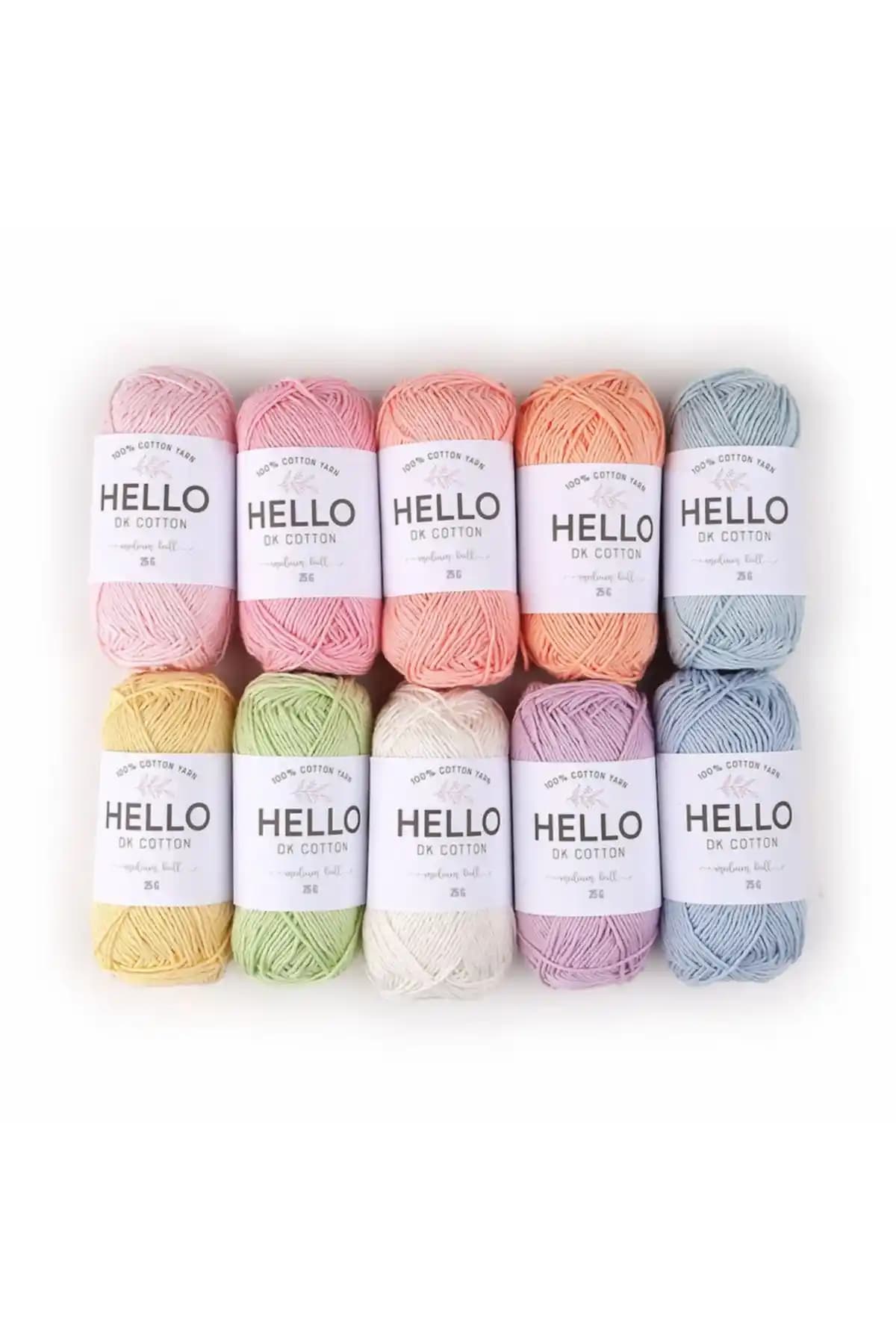 Hello Iplik Pastel Serisi: Yüksek Kaliteli Renkli Örgü İplikleri for Kreatif Projeler