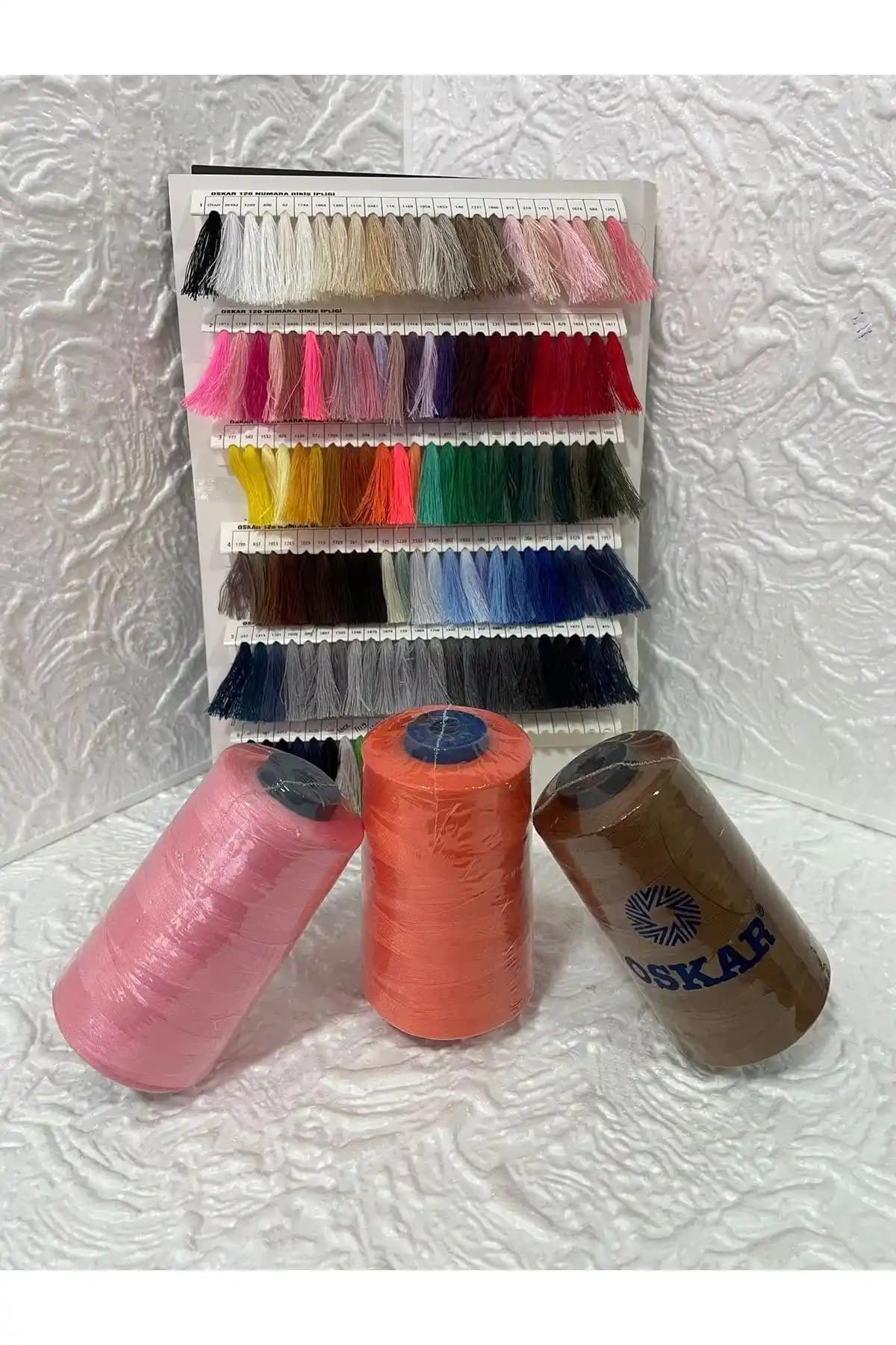 Oskar 3'lü Dikiş İpliği Seti: Dayanıklı ve Çok Renkli Yüksek Kalite İplikler