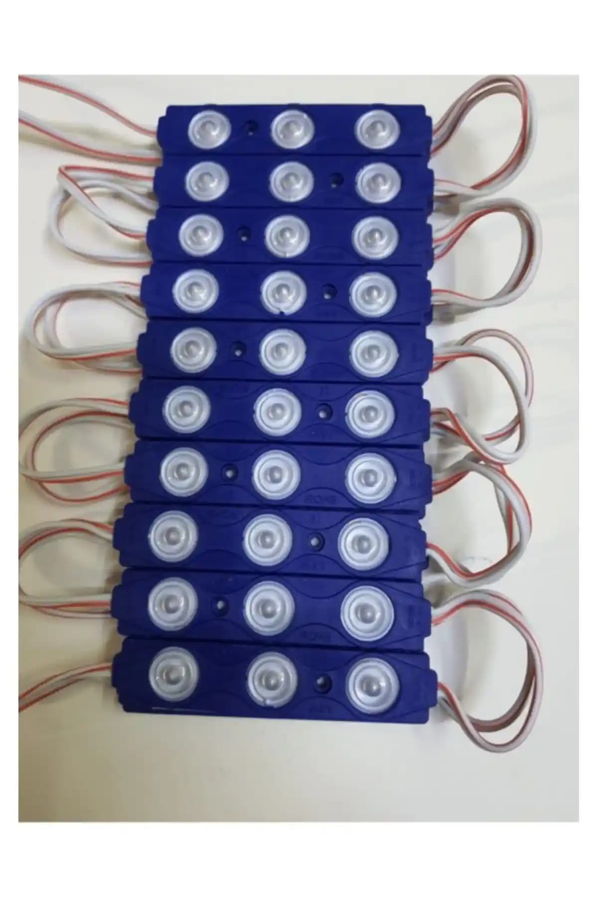 Trend Markalar Mavi Mercekli Modül LED 20 Adet, Yüksek Performanslı İç ve Dış Mekan Aydınlatma