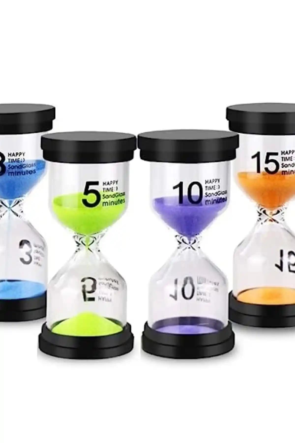 Yenigeldi Renkli Kum Saati 15 Dakika Süreyle Şık ve Fonksiyonel Tasarım