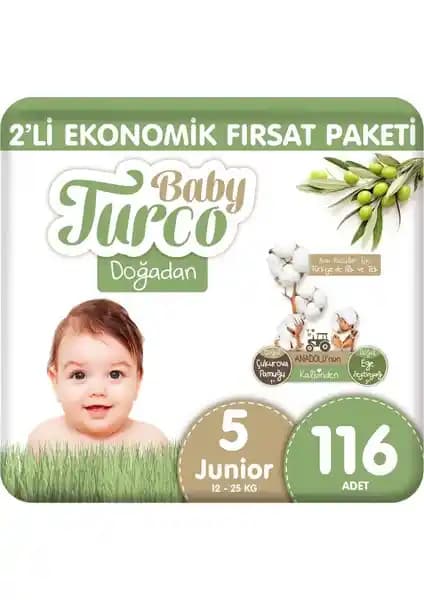 Baby Turco Doğadan Bebek Bezleri Karşılaştırması 5 ve 6 Numara Modelleri