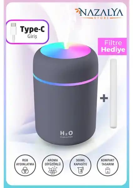 Nazalya H2O ve Yeni Şarjlı Type-C Hava Nemlendiricileri Karşılaştırması