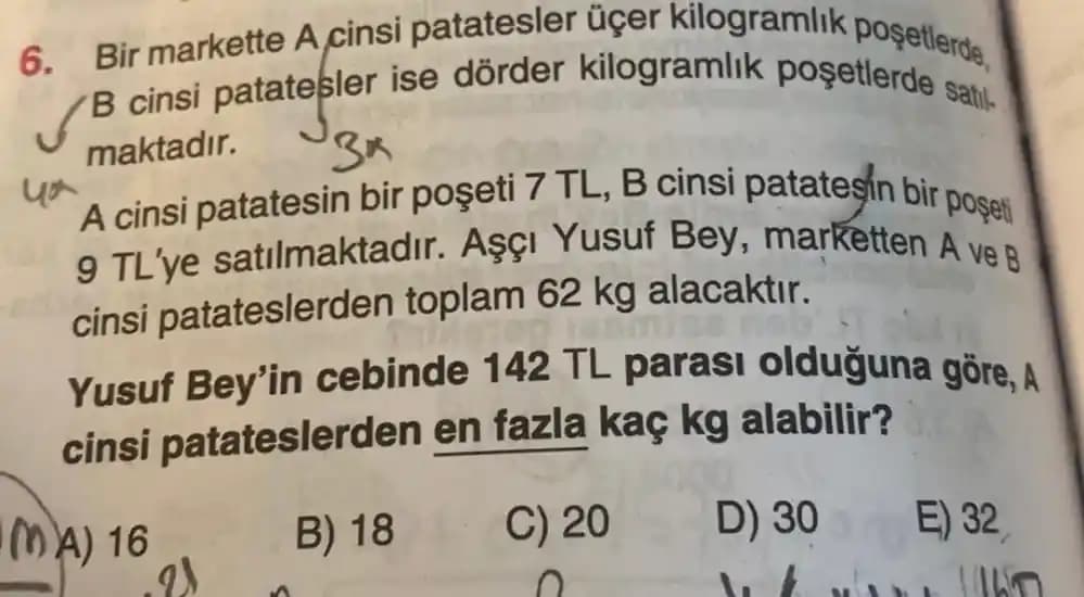 Ev Yapımı ve Marketten Alınan İki Kez Pişmiş Patateslerin Maliyet ve Verimlilik Karşılaştırması