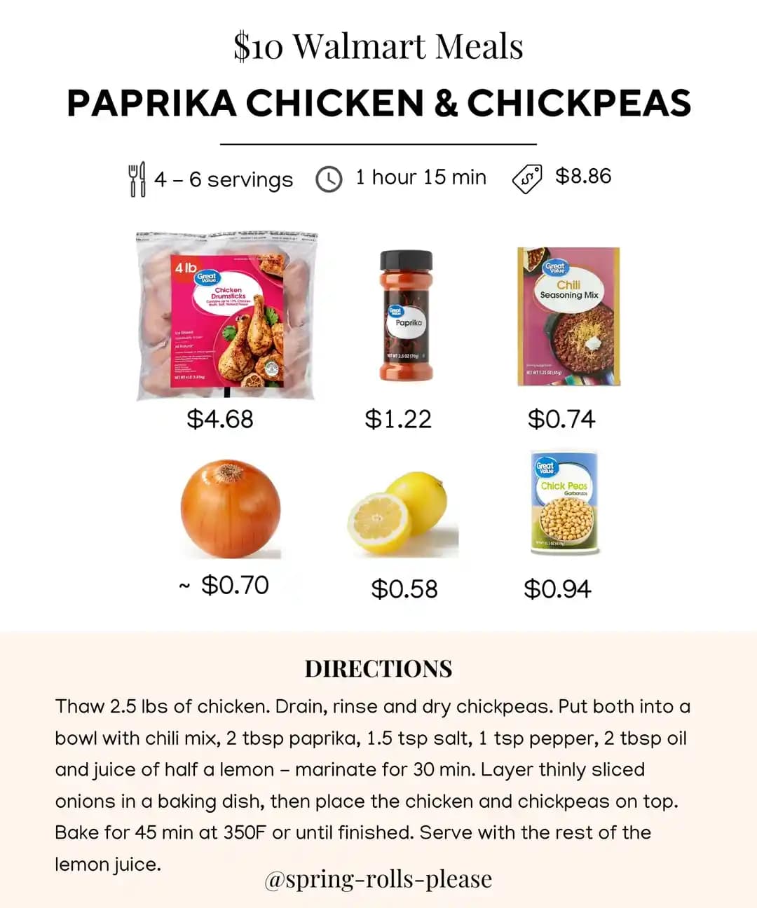 Walmart'ta 10 Dolarla Ekonomik ve Dengeli Aile Yemekleri Planlama Yöntemleri