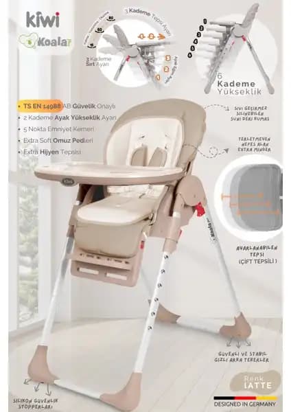 Chicco Polly 2 Start ve Kiwi Koala Mama Sandalyeleri Karşılaştırması 2