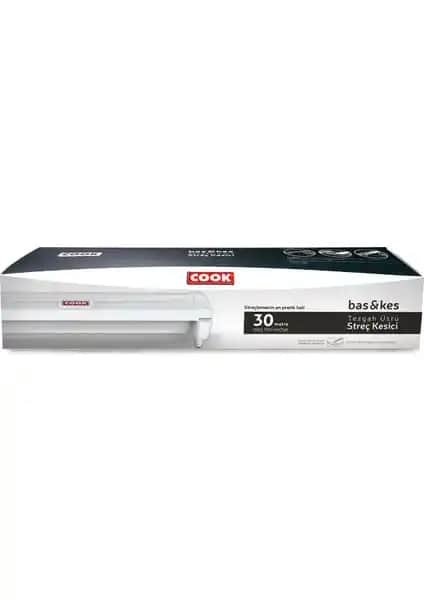 Cook Bas & Kes Streç Film 30X30 m Beyaz Güvenilir ve Pratik Ambalaj Çözümü