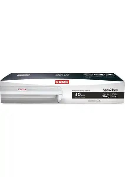 Cook Bas & Kes Streç Film 30X30 m Beyaz Güvenilir ve Pratik Ambalaj Çözümü